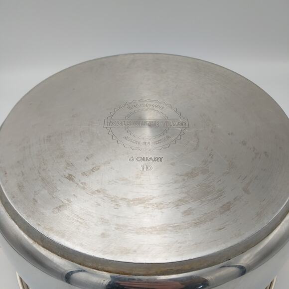 Vtg Belgique Tools Of The Trade 6 Qt Stainless Steel Stock Pot No Lid - Picture 4 of 5